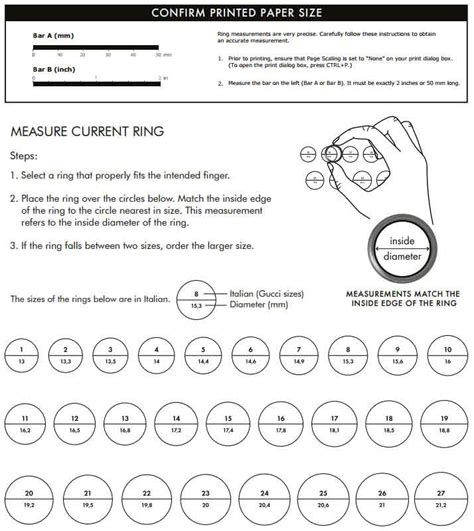 gucci ring size guide|gucci ring size conversion.